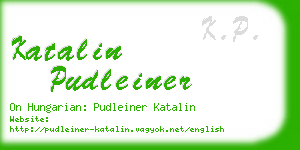 katalin pudleiner business card